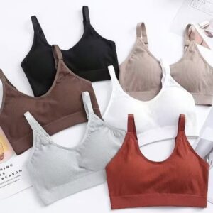 রিব ফেব্রিক ক্রপ টপ